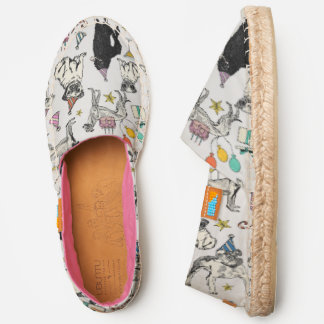 whimsical dogs birthday party celebration espadrilles