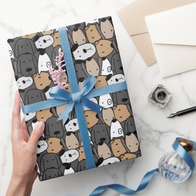 Whimsical Dogs Wonderland Wrapping Paper (Gifting)
