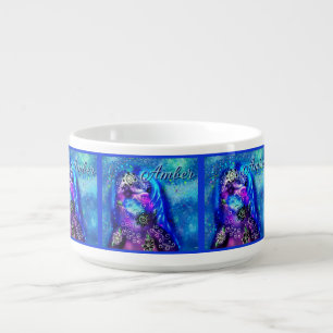 Whimsical Dolphin Blue Teal Coastal Nautical  Bowl