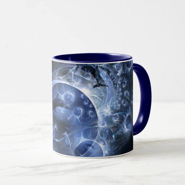 Whimsical Dolphins Mug (Front Right)