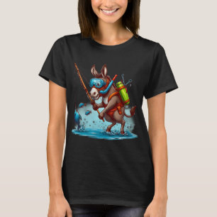 Whimsical Donkey Adventures: Snorkeling and Fishin T-Shirt