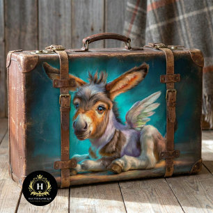 Whimsical Donkey Nursery Furniture Decoupage Tissue Paper