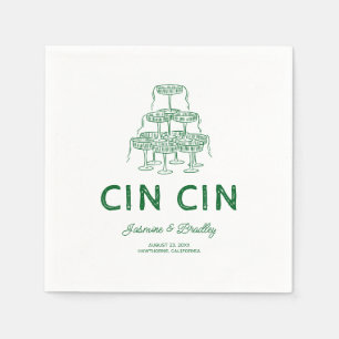 Whimsical Doodle Wedding Napkins