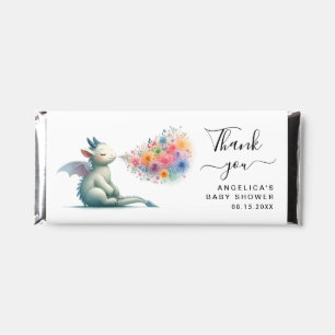 Whimsical Dragon Chocolate Fantasy Floral Favor Hershey Bar Favors