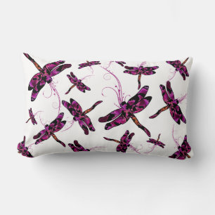 Whimsical Dragonflies Lumbar Pillow