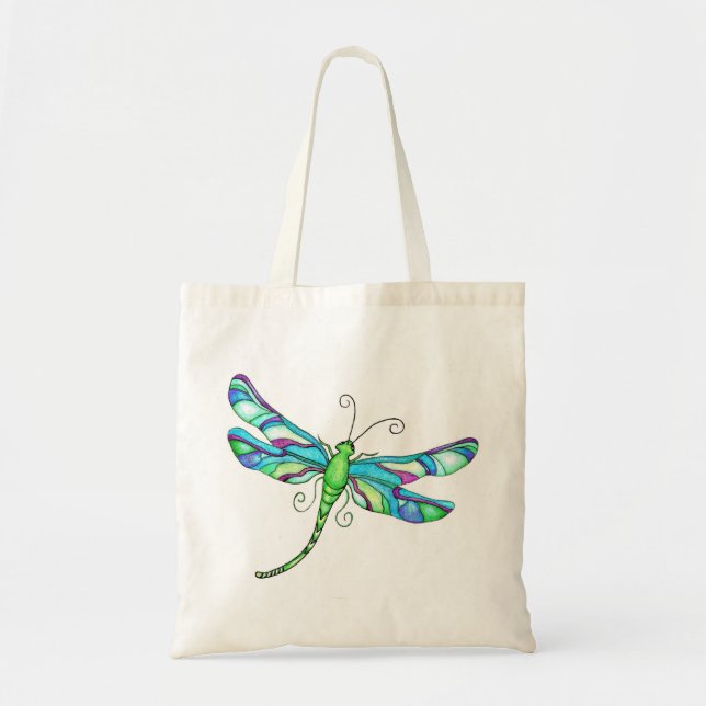 Whimsical Dragonflies Tote Bag (Front)