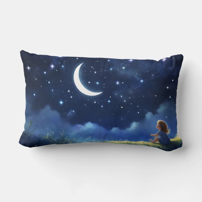 Whimsical Dreams: Kids' Pillow Design (Back)