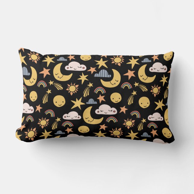 Whimsical Dreams & Magical Creatures Double-Sided  Lumbar Pillow (Front)