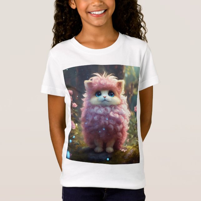 Whimsical Dreamscape: Enchanted Fluffkins T-Shirt (Front)