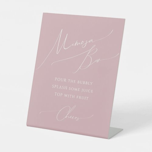 Whimsical Dusty Rose Mimosa Bar Baby Shower