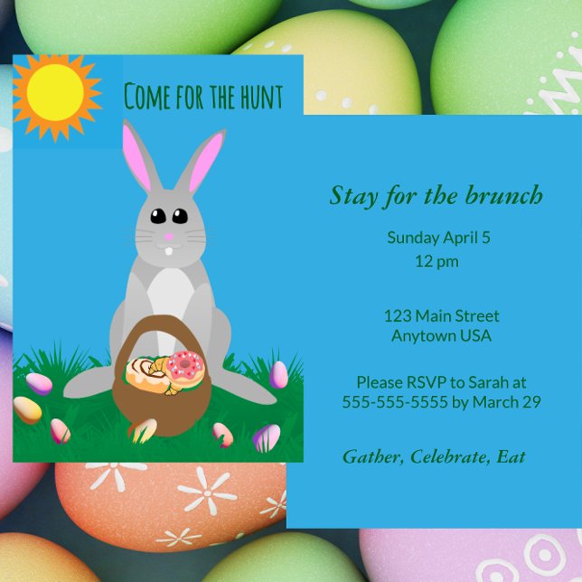 Whimsical Easter Brunch  Invitation (Creator Uploaded)