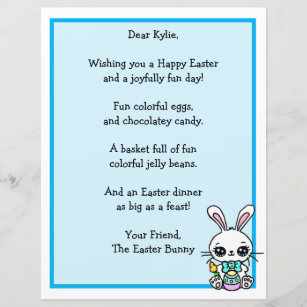 Rabbit Easter Poem Yoga Mat