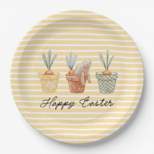 Whimsical Easter Bunny Paper Plates