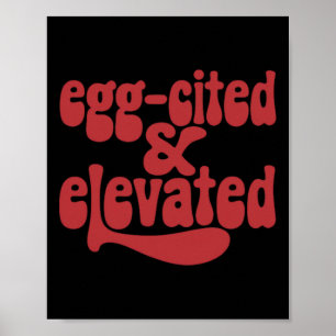 Whimsical Egg-cited And Elevated Easter Fun Joke Poster