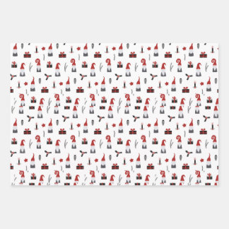 "Whimsical Elegance Wrapping Paper Sheets