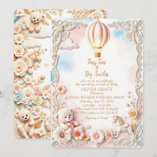 Whimsical & Elegant Baby Shower Invitation