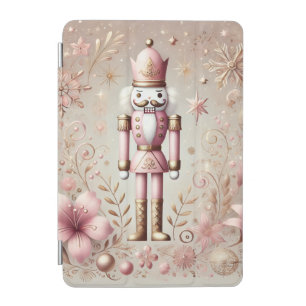 Whimsical Elegant Pink & Gold Pastel Nutcracker iPad Mini Cover