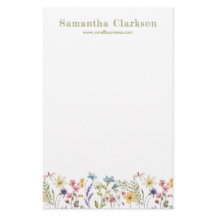 Whimsical Elegant Wildflower Botanical Business