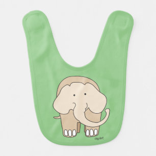 Whimsical Elephant Baby Bib