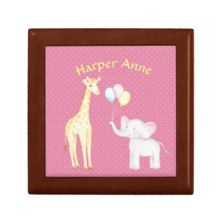 Whimsical Elephant & Giraffe Nursery Gift Box
