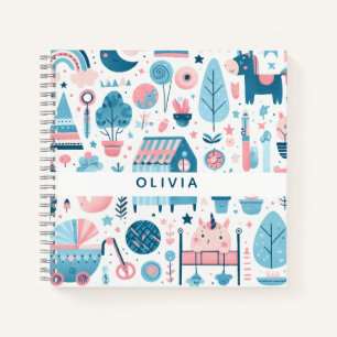 Whimsical Enchanted Dream Weaver's Spiral Notebook