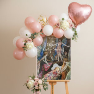 Whimsical Enchanted Fairy Tale Baby Shower Welcome Foam Board