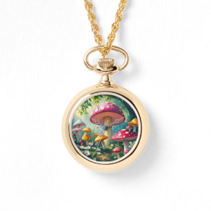 Whimsical Enchanted Forest Mushrooms eWatch Watch