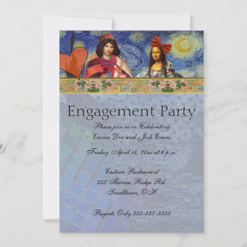 Whimsical Engagement Party Invitation