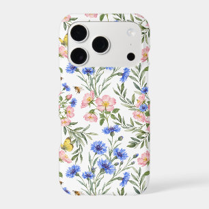 Whimsical English Cottage Wildflower Art iPhone 17 Pro Case