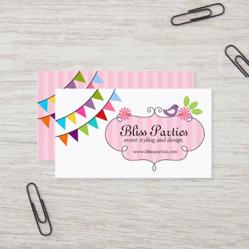 Whimsical Event Styling and Design Business Cards