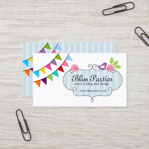Whimsical Event Styling and Design Business Cards