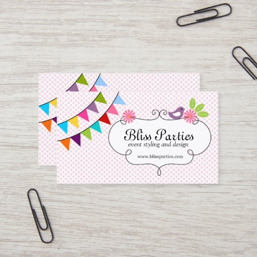Whimsical Event Styling and Design Business Cards