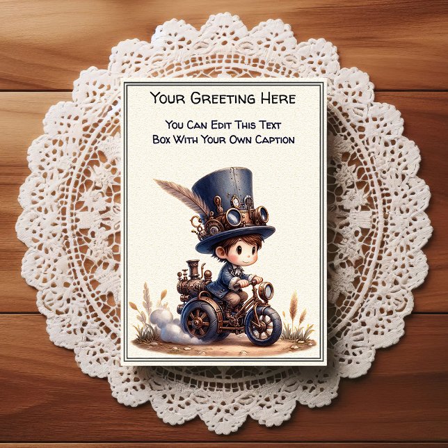 Whimsical Everyday Sentiment Steampunk Art   Postcard (Creator Uploaded)
