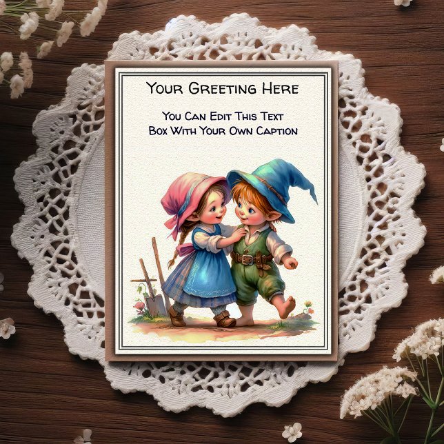 Whimsical Everyday Sentiment Storybook Art   Postcard (Creator Uploaded)