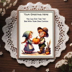Whimsical Everyday Sentiment Storybook Art Postcard