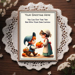 Whimsical Everyday Sentiment Storybook Art   Postcard