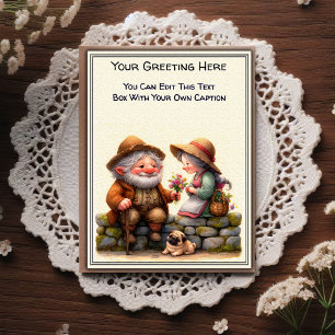 Whimsical Everyday Sentiment Storybook Art Postcard