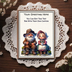 Whimsical Everyday Sentiment Storybook Art   Postcard
