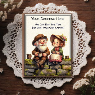 Whimsical Everyday Sentiment Storybook Art   Postcard