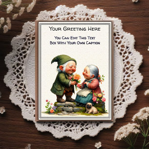 Whimsical Everyday Sentiment Storybook Art   Postcard