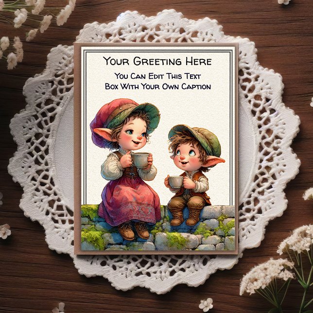 Whimsical Everyday Sentiment Storybook Art   Postcard (Creator Uploaded)