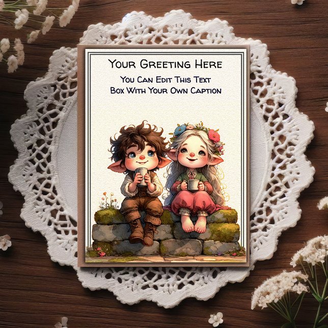Whimsical Everyday Sentiment Storybook Art   Postcard (Creator Uploaded)