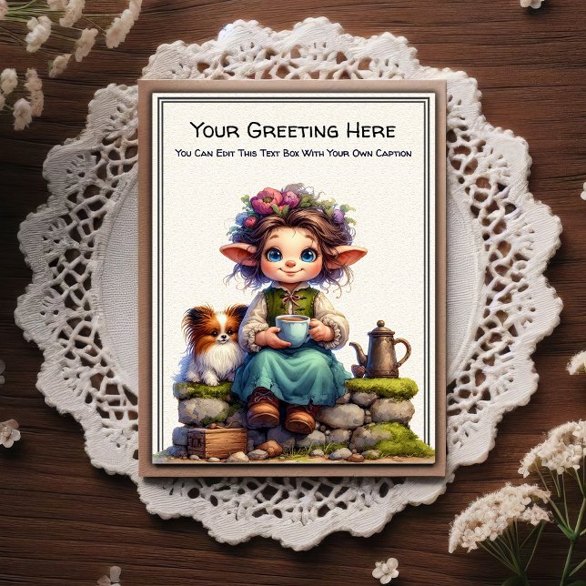 Whimsical Everyday Sentiment Storybook Art   Postcard (Creator Uploaded)