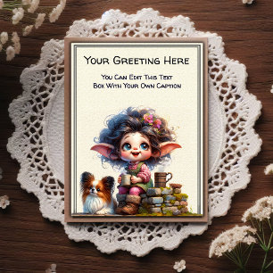Whimsical Everyday Sentiment Storybook Art Postcard