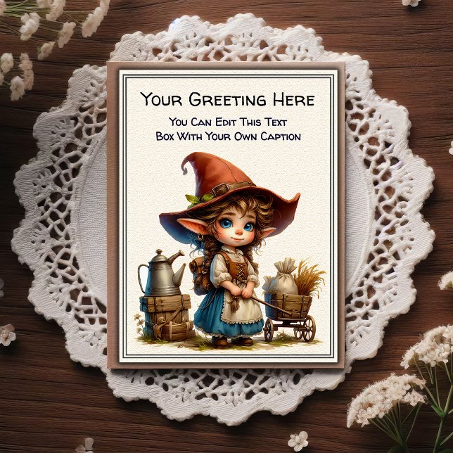 Whimsical Everyday Sentiment Storybook Art   Postcard (Creator Uploaded)