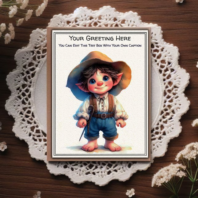 Whimsical Everyday Sentiment Storybook Art   Postcard (Creator Uploaded)