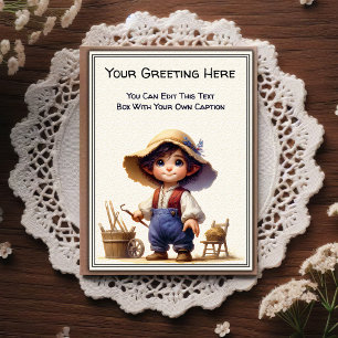 Whimsical Everyday Sentiment Storybook Art   Postcard