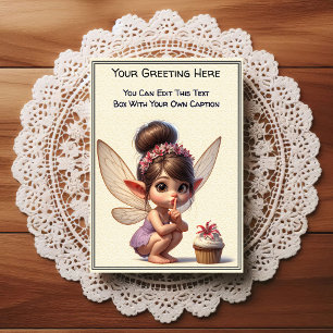 Whimsical Everyday Sentiment Storybook Fairy Postcard