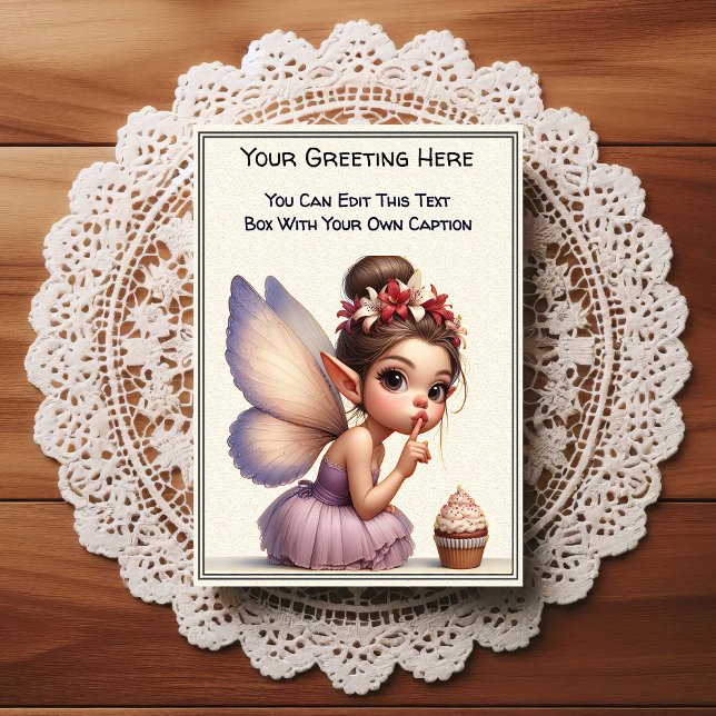 Whimsical Everyday Sentiment Storybook Fairy Postcard (Creator Uploaded)