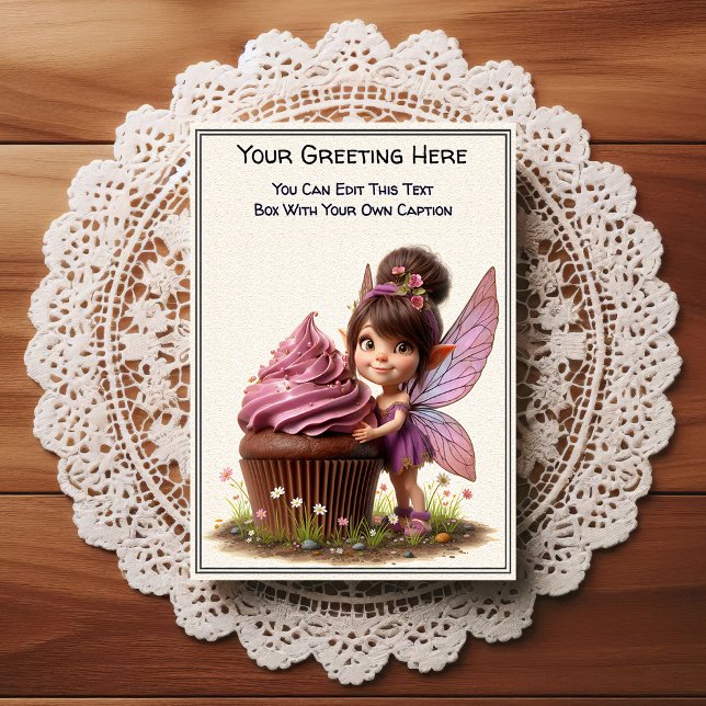Whimsical Everyday Sentiment Storybook Fairy Postcard (Creator Uploaded)